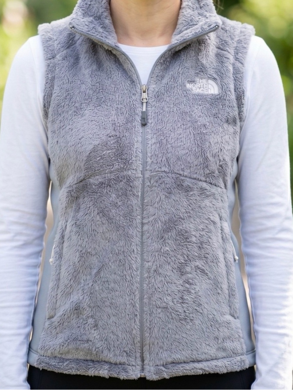 The North Face Osito Women’s Gray Plush Fleece Vest